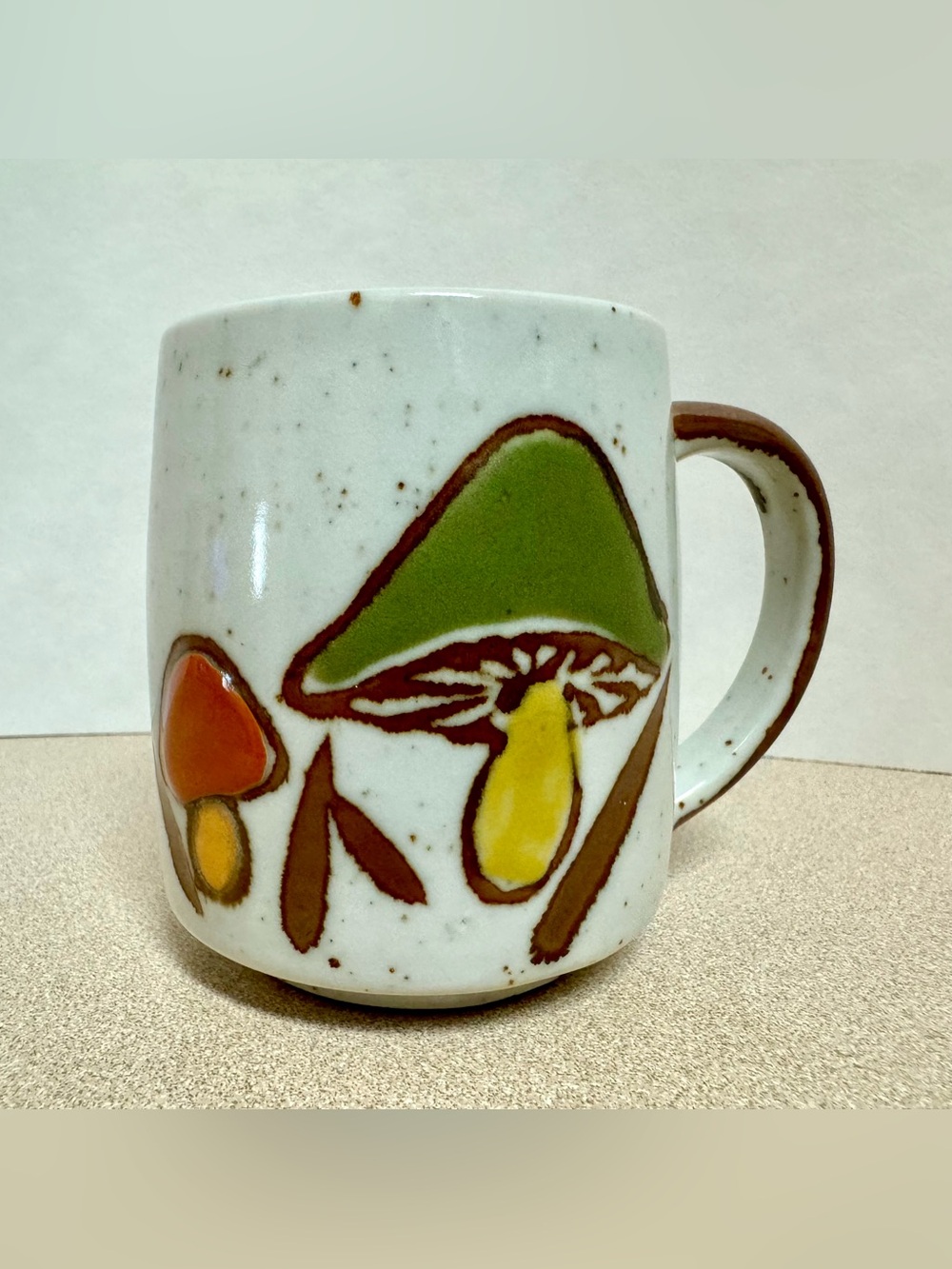 Vintage Otagiri Hand-Painted Mushroom Mug